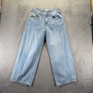 S.O.N.G. Jeans Womens 9 Blue Cotton Denim Straight Workwear Faded Travel Baggy